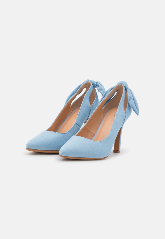 Talons Anna Field Slip on Bleu Clair Femme | KVV-1857546